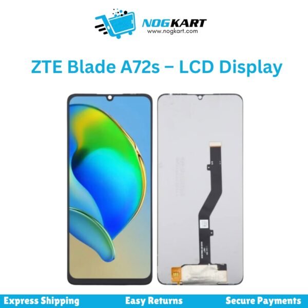 ZTE Blade A72s LCD Display and Touch Screen Panel replacement with high-quality visuals and touch response