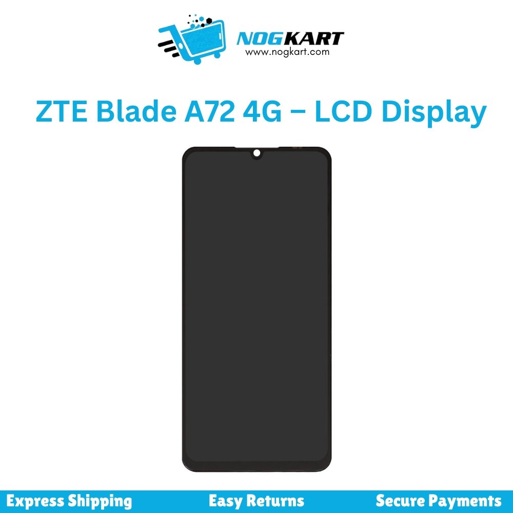 ZTE Blade A72 4G LCD Display and Touch Screen Panel replacement with high-quality visuals and touch response.