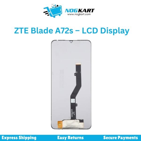 ZTE Blade A72s LCD Display and Touch Screen Panel replacement with high-quality visuals and touch response