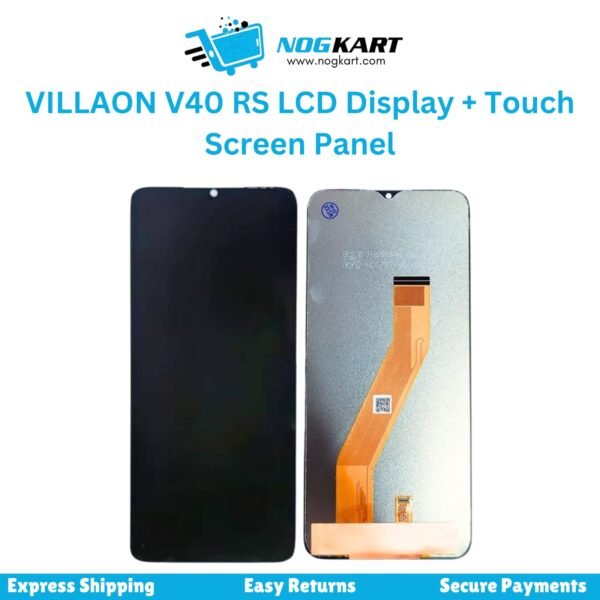 VILLAON V40 RS LCD Display and Touch Screen Panel front and back view – available at Nog Kart