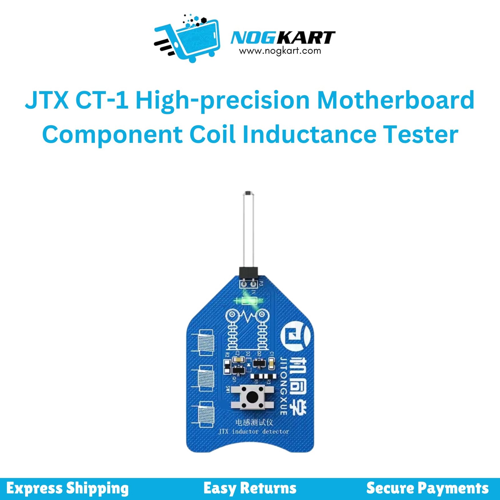 JTX CT-1 High-Precision Coil Inductance Tester for Motherboard Repair in Pakistan