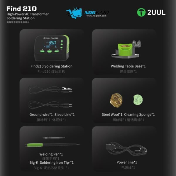 2UUL FD01 Find210 60W Soldering Station for Mobile and PCB Repair in Pakistan